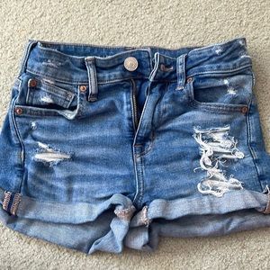 American eagle ripped denim shorts size 2